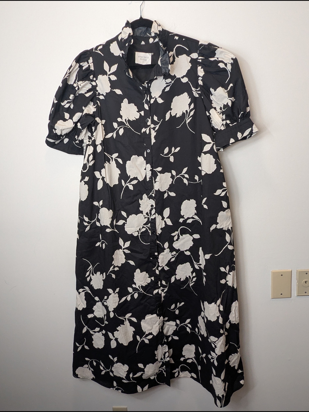 Hyacinth House Tuckernuck Women's Floral Maxi Dress XL Minimalist Quiet Luxury